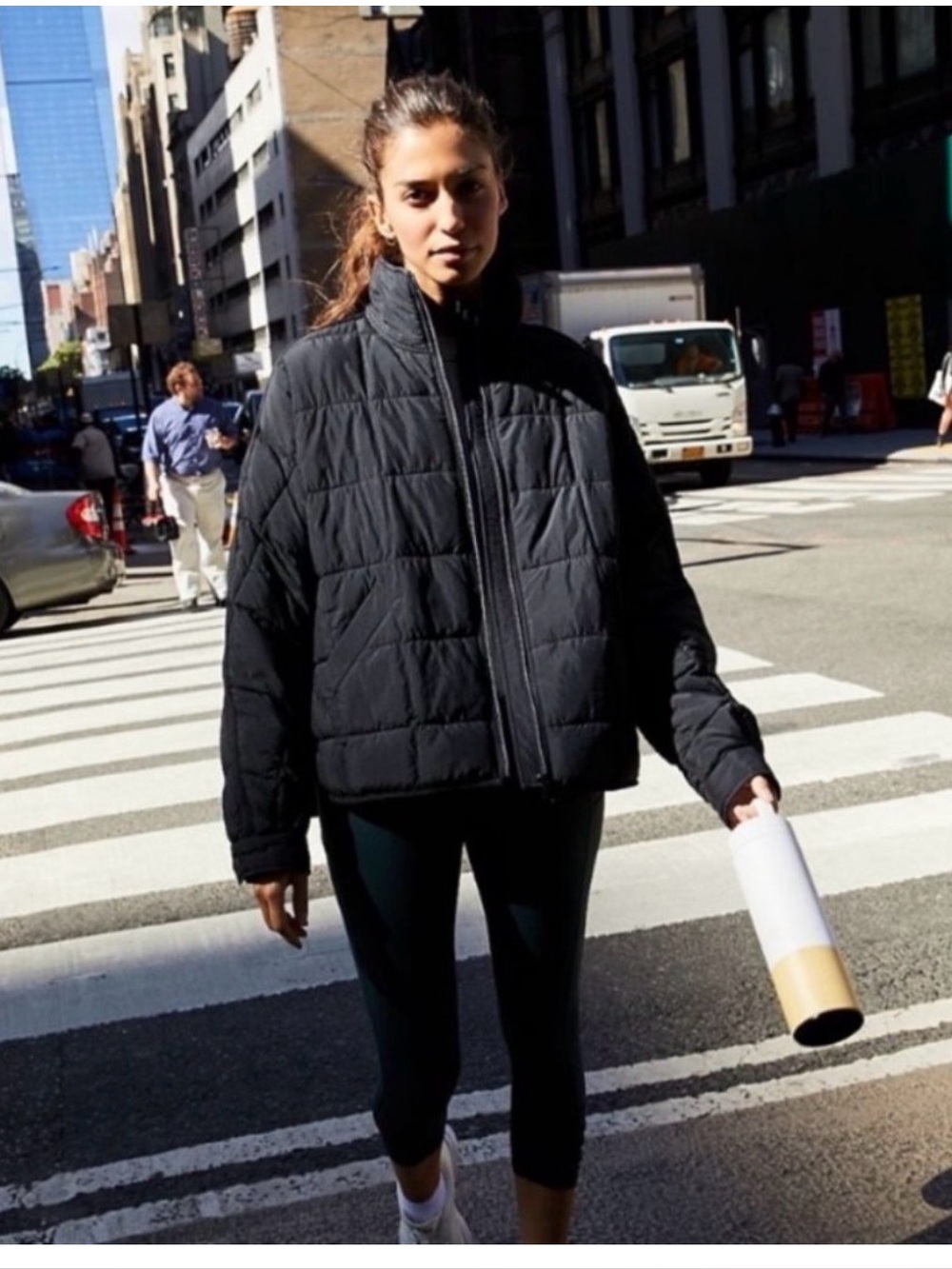 Free People Pippa Packable Puffer Jacket Black NWT Sz Small